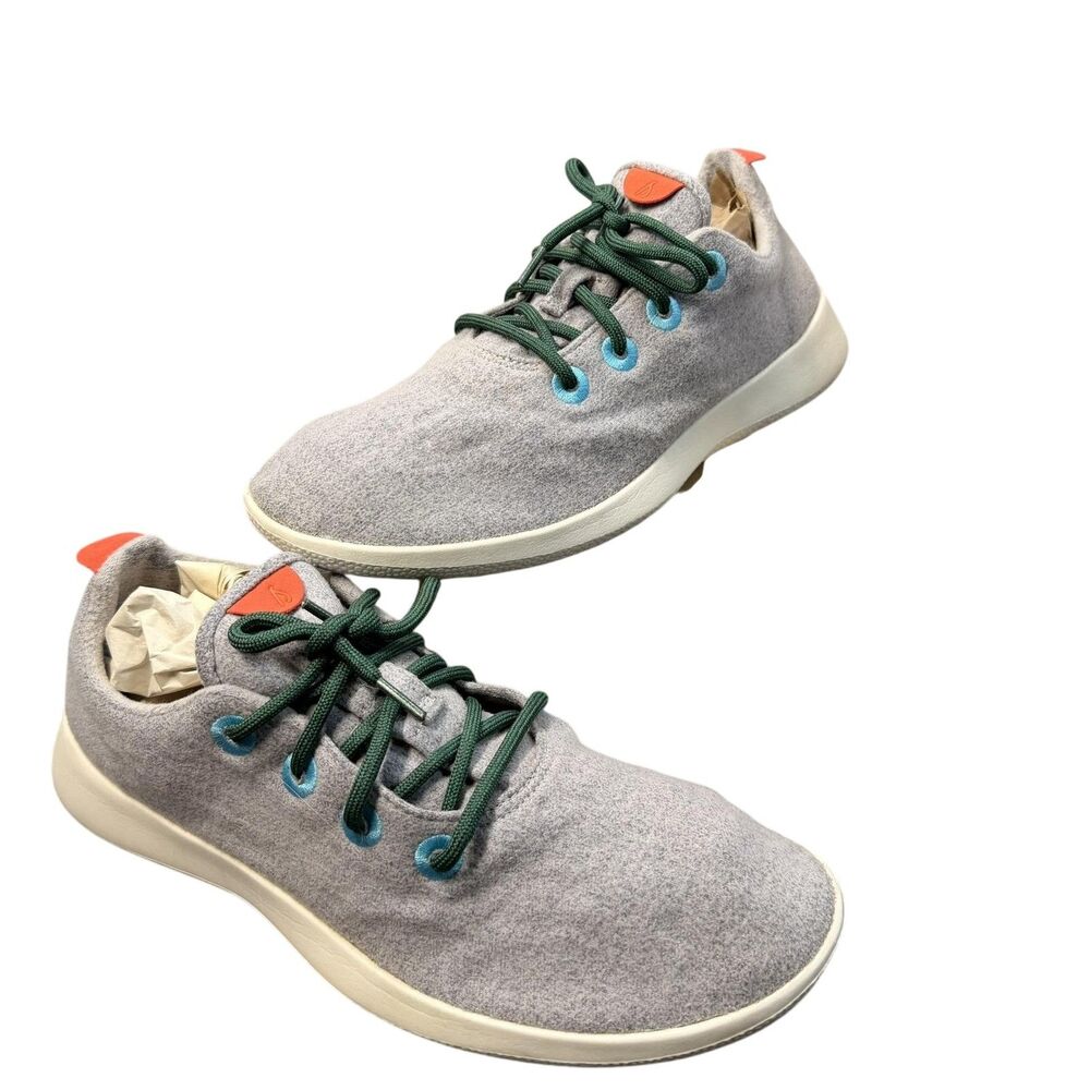 Allbirds Wool Runner Shoes Mens Size 13 Gray Green Lace Up Casual Sneaker WRIM13